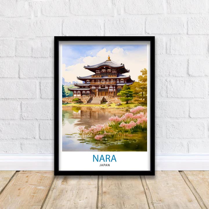 InkNPrintz – wholesale Art print – Nara Japan Travel Poster Nara4