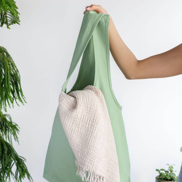 Fluf - Wholesale Tote Bag - Women's - Slouchy Bag Moss1