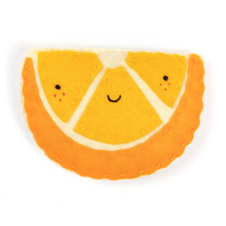 Mateo the Exuberant Orange - DIY Craft Kit for wholesale by Heron Hill Stitch Co