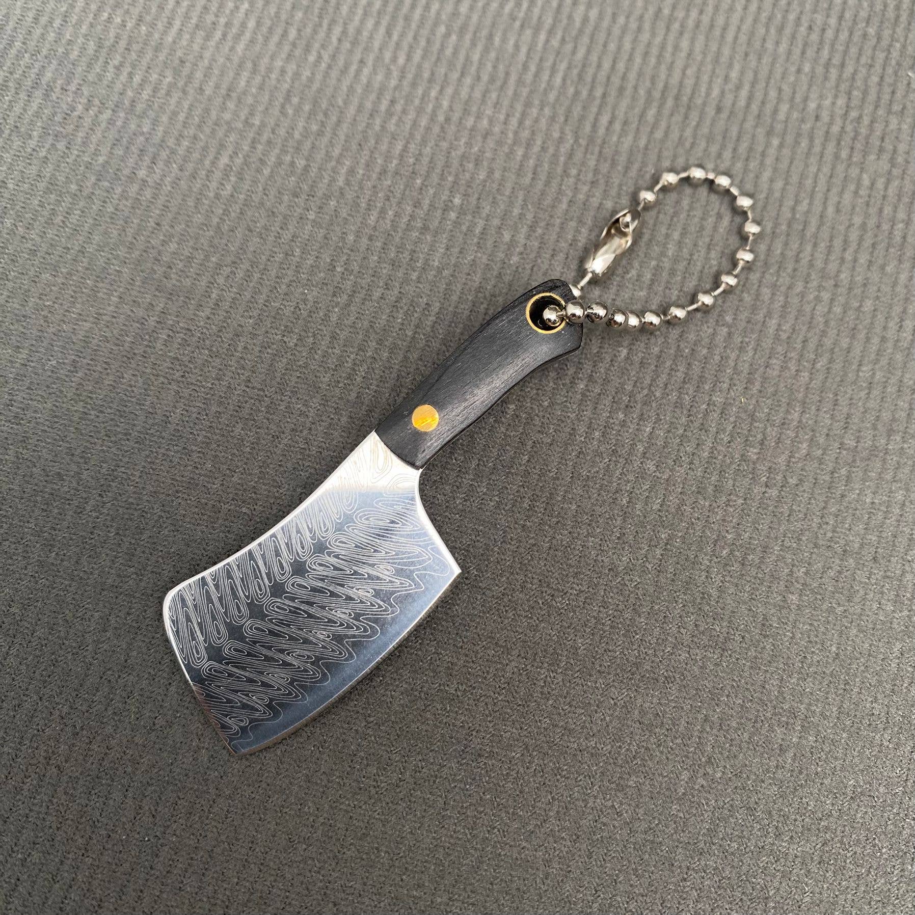 Mio Queena - Wholesale Pocket Knife/Holder - Black Wooden Handle Mini Stainless Steel Knife with Cover0