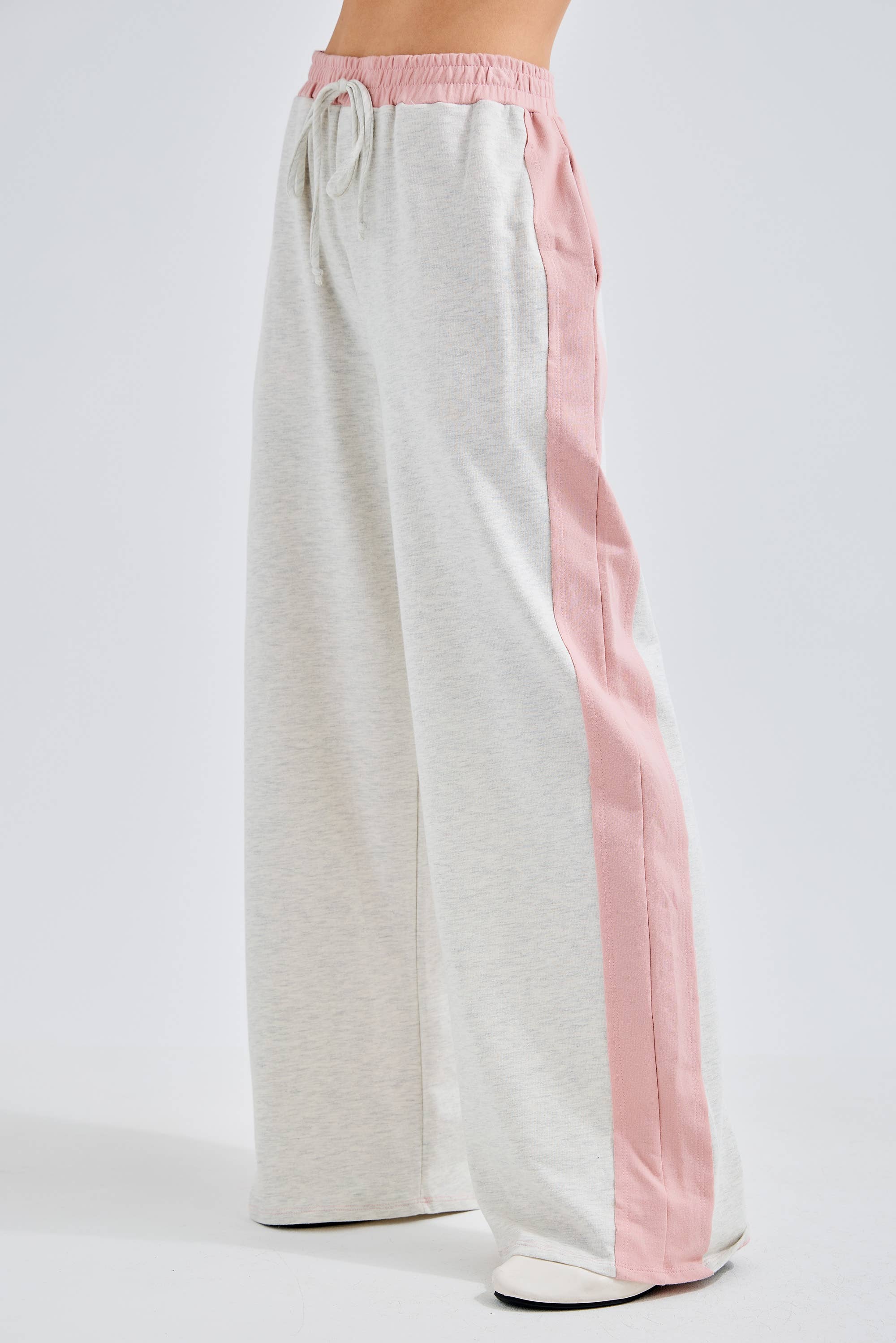 J.Her – Großhandel Lounge-Trainingshose/-Jogginghose – Damen – Gewaschene Kontrast-Seiten-Frühlings-Lounge-Hose HP637511