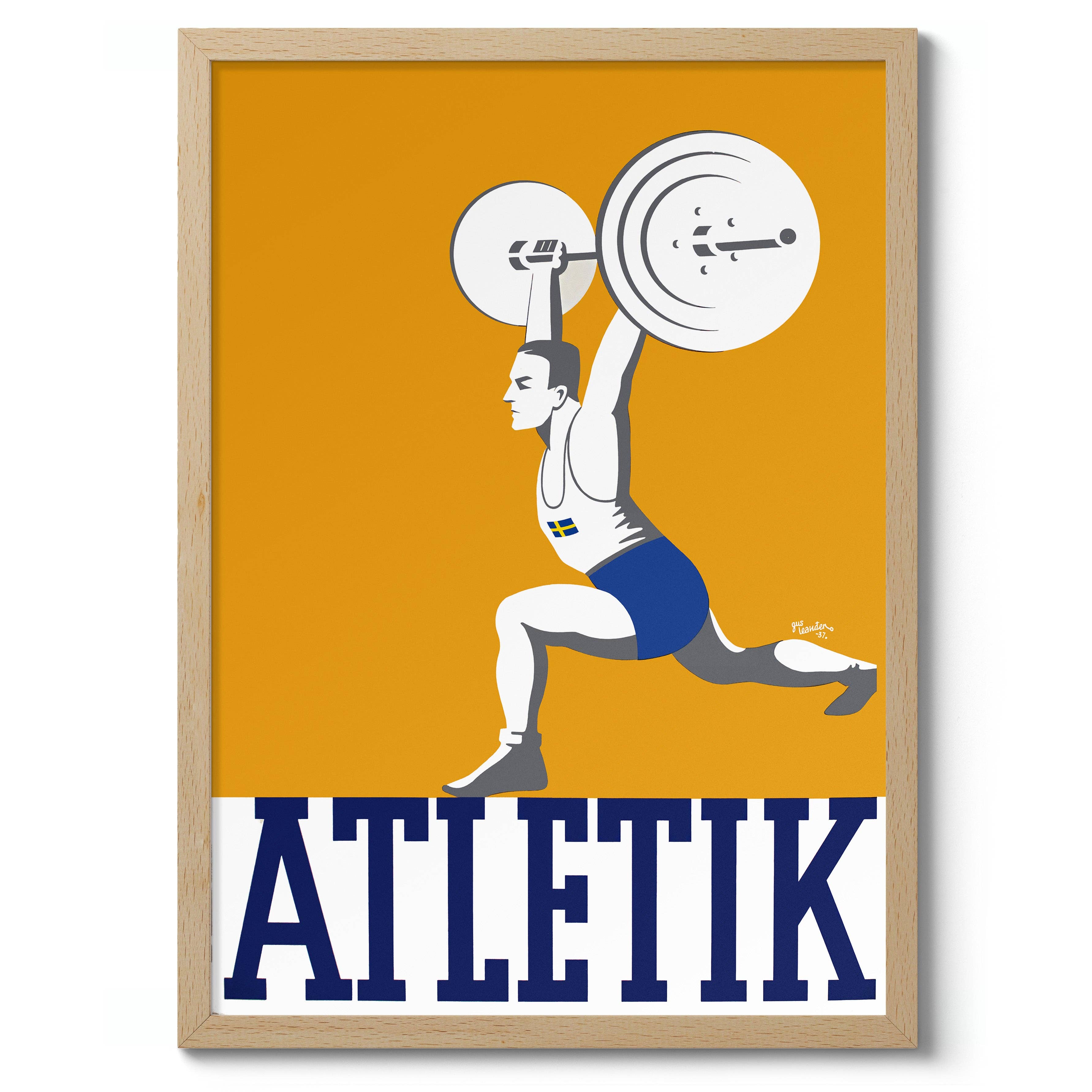 Animato – wholesale Poster – Athletic Weightlifting - Sweden8