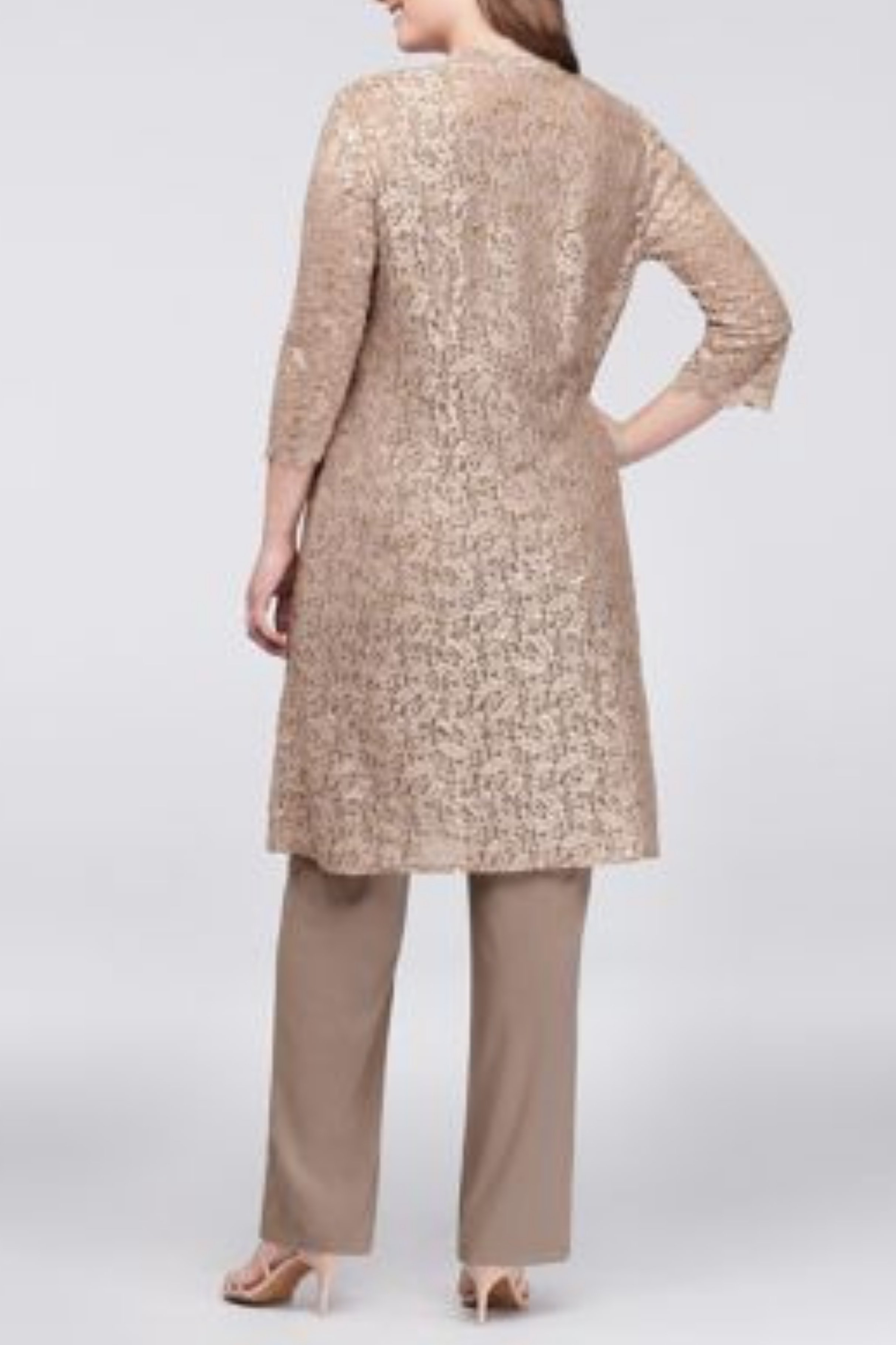 New Yorker's Apparel - Wholesale Top & Pant Set (NOT Loungewear) - Women's - RM Richards Lace 3/4 Sleeve 3-Piece Pants Set7