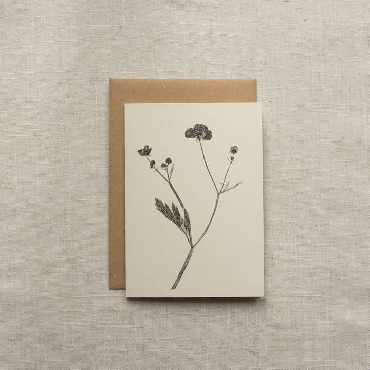 Alicia Breakspear - Wholesale Everyday greeting card - Meadow Buttercup Flower Greeting Card A6 Recycled Card1