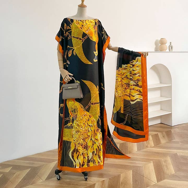 Chinese Style Scarf Shawl Dress for wholesale by kycozy