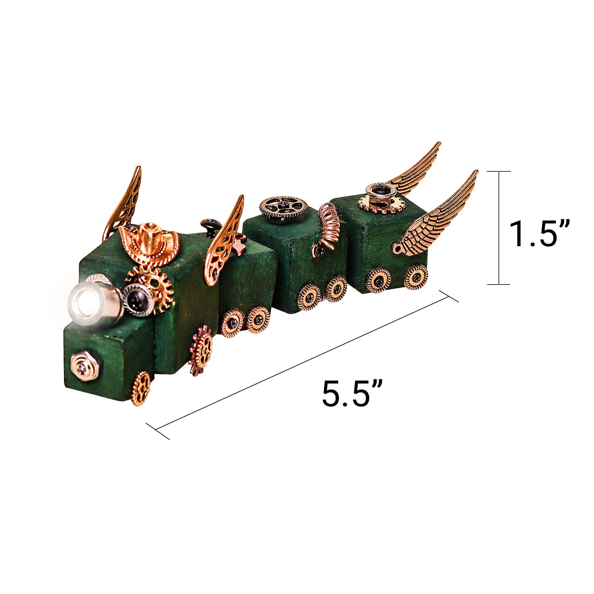 Kitsville - Wholesale Doe-het-zelf-knutselset - Doe-het-zelf Houten Trein Kit – Bouw een Houten Trein met LED Licht2