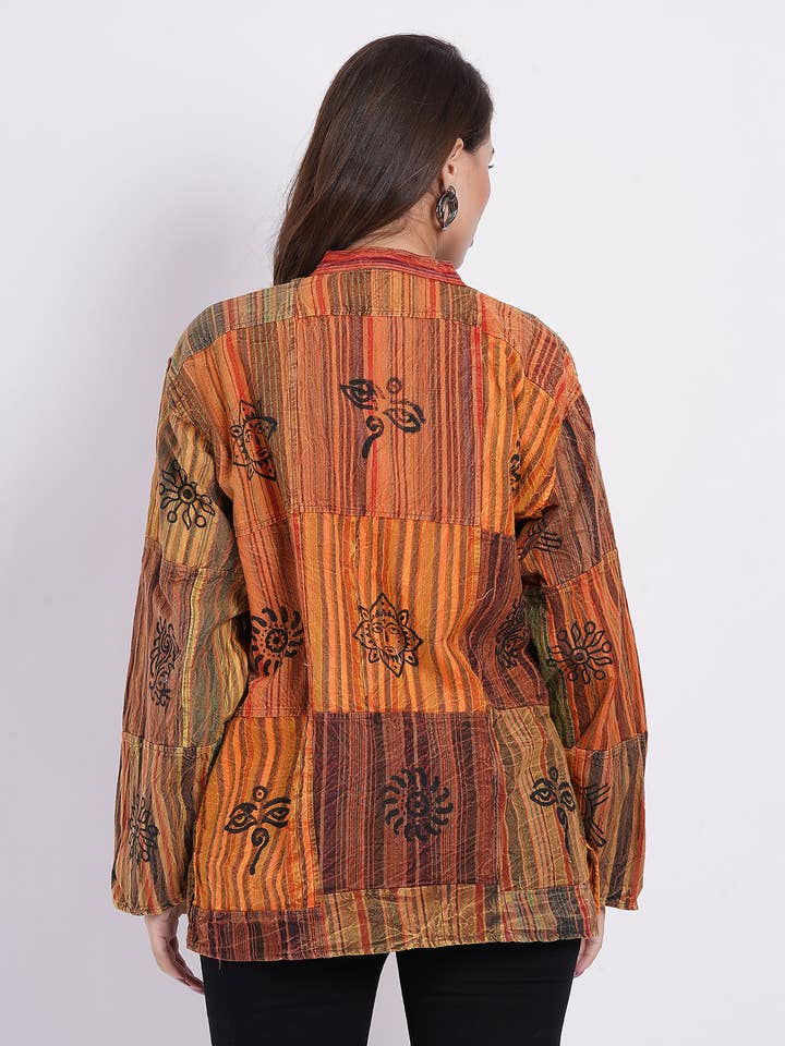 Wevez - Wholesale Tunic - Women's - Handcrafted Cotton Patch Floral Print Kurta Top Shirt Unisex7