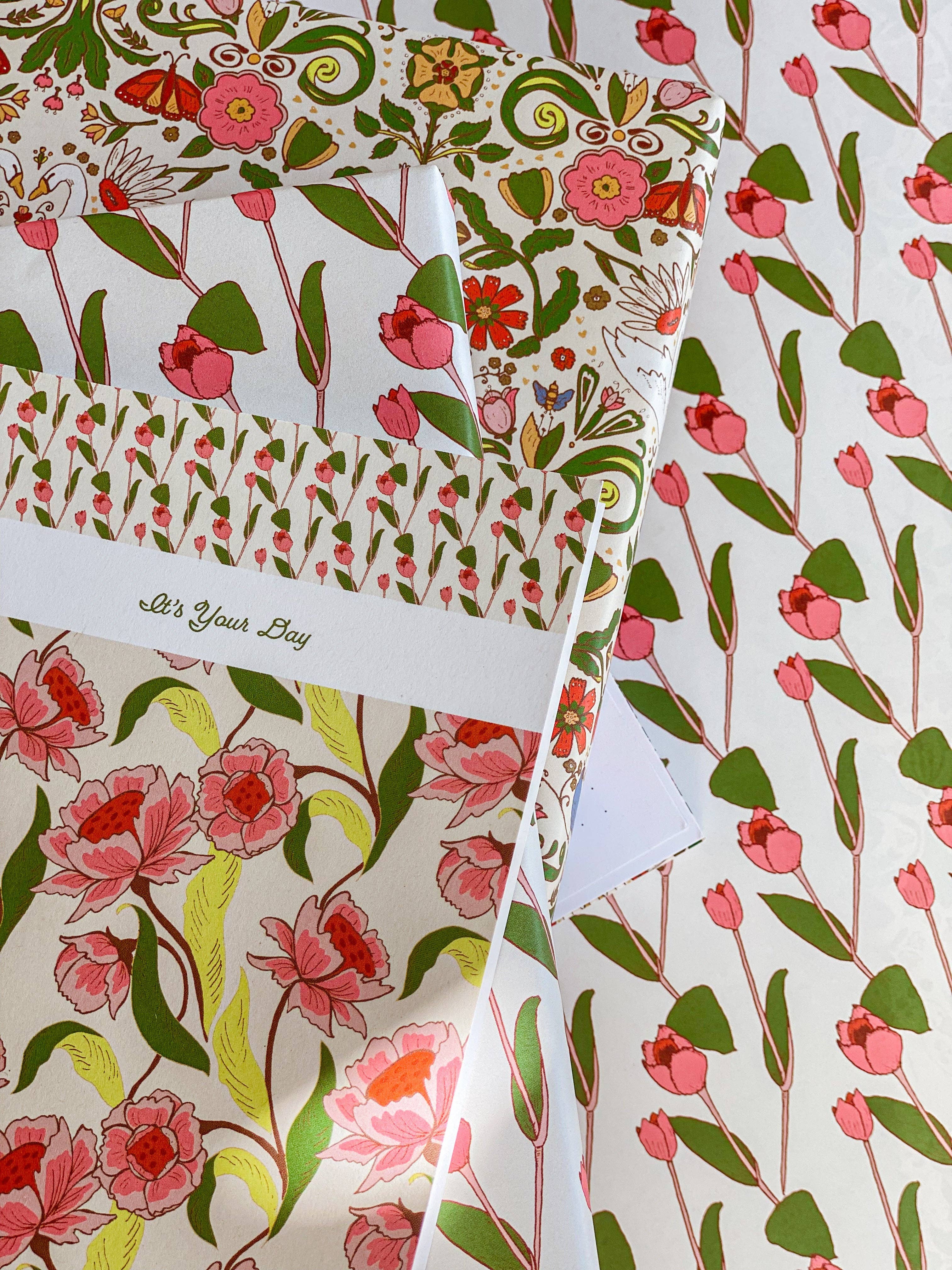 re:mused studio - Wholesale Flat Wrap - Cambrifornia Gift Wrap Sheet-Double Sided13