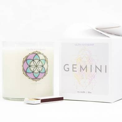 Gemini - Vela del zodiaco (20oz) para venta al por mayor de Lilith Ascendant