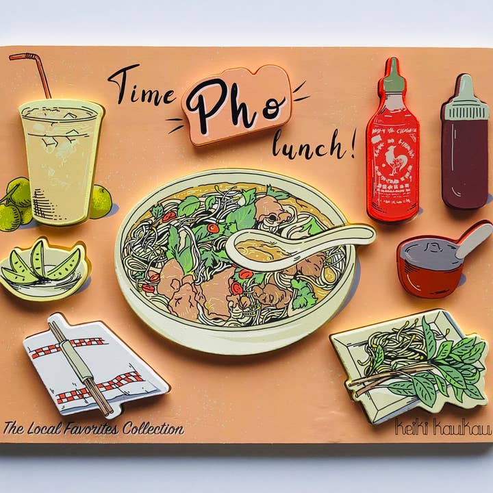 Vietnamese Pho Wooden Puzzle for wholesale by Keiki Kaukau - Hawai‘i's Toy Company