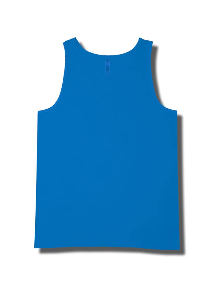 Neon Tees – wholesale Linne - Herr – Vuxen Neon Blå Ringspun Tank Top