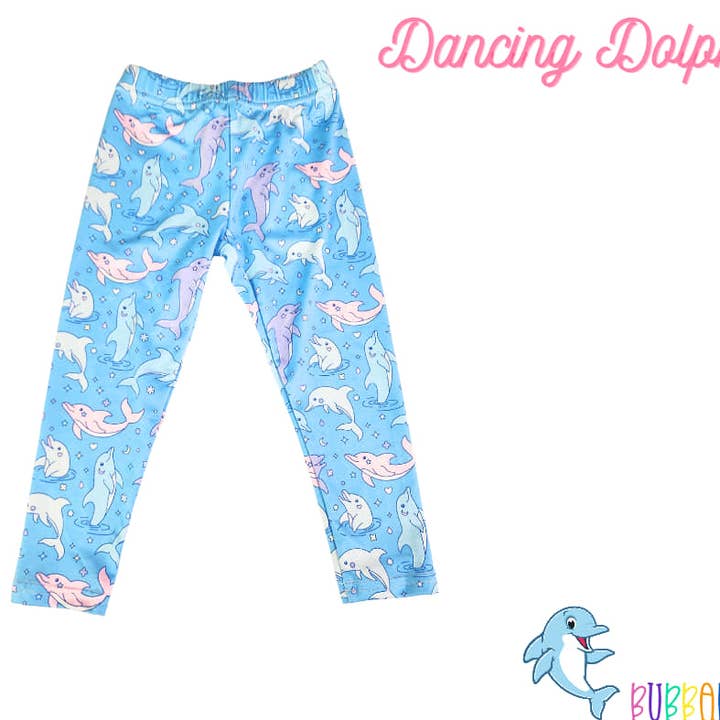 Legging Dancing Dolphins pour la vente par Bubbabeans