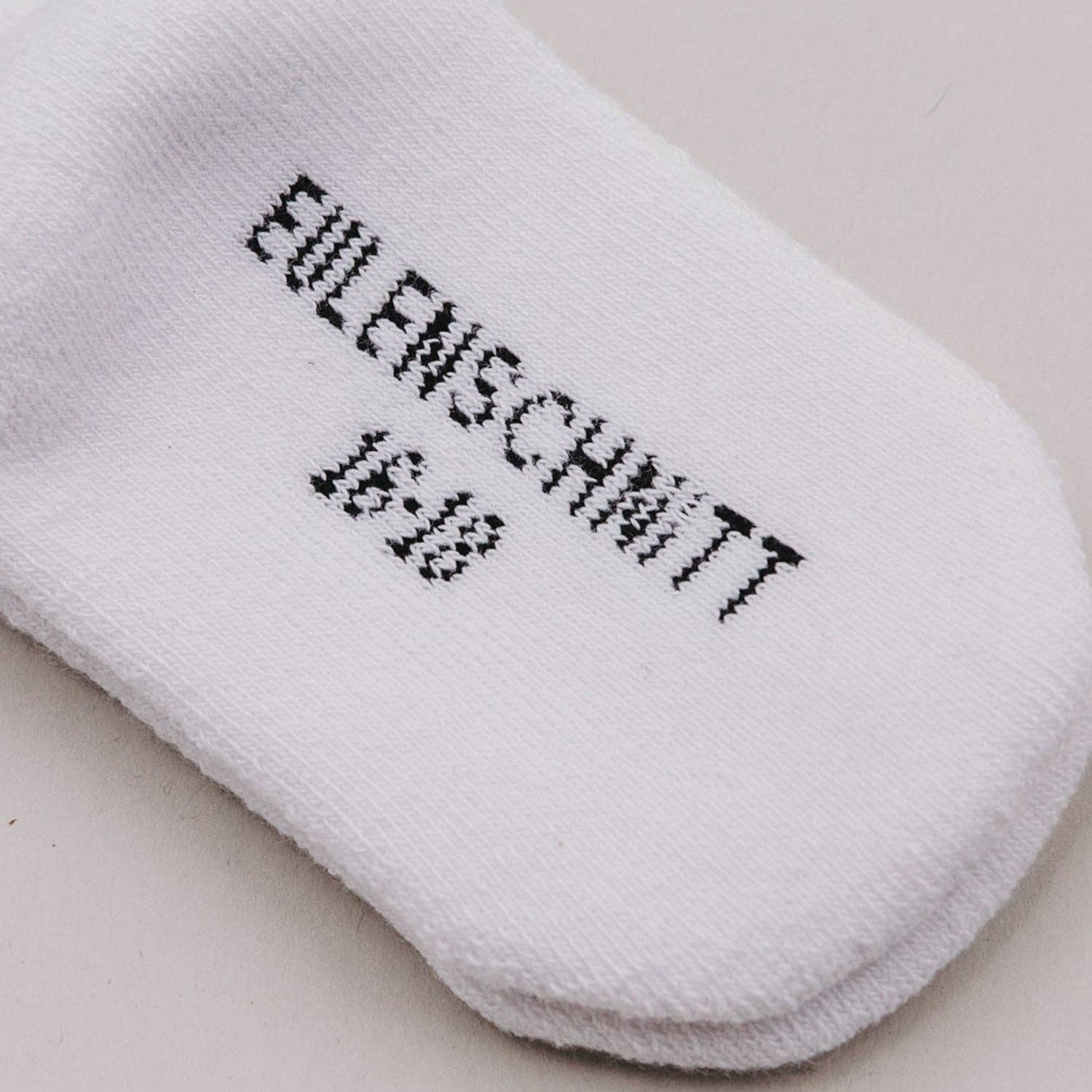 Eulenschnitt - Wholesale Socks - Baby - Baby socks heart black (PU = 5 pcs.)4