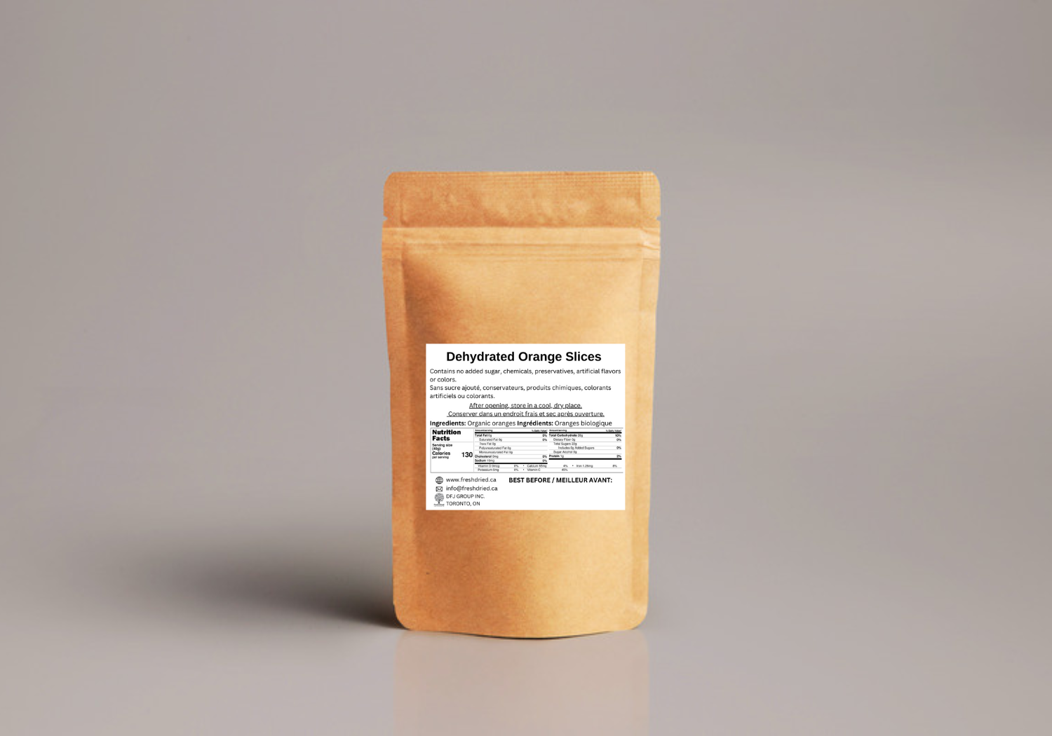 FreshDried – Fruta seca/desidratada por atacado – Rodelas de Laranja Secas Orgânicas4