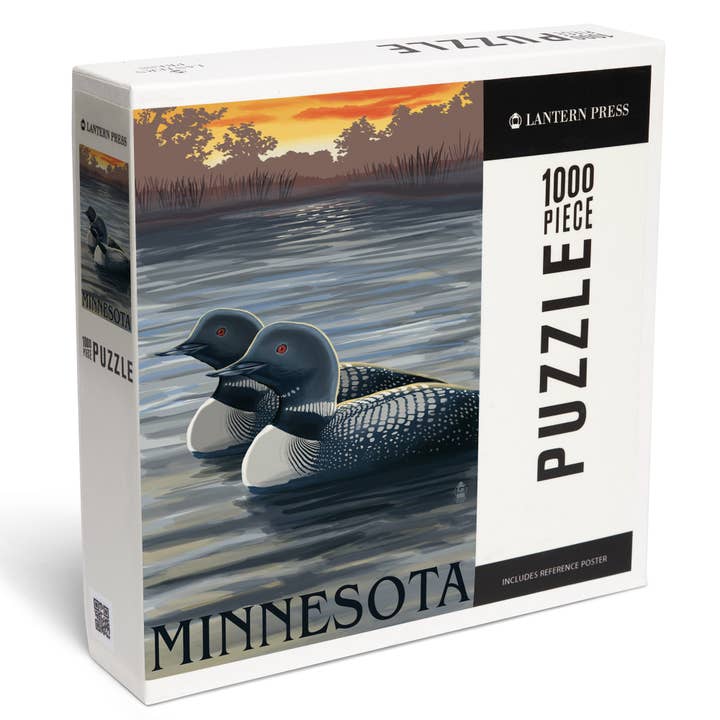 ROMPECABEZAS DE 1000 PIEZAS Minnesota Loons para venta al por mayor de Lantern Press