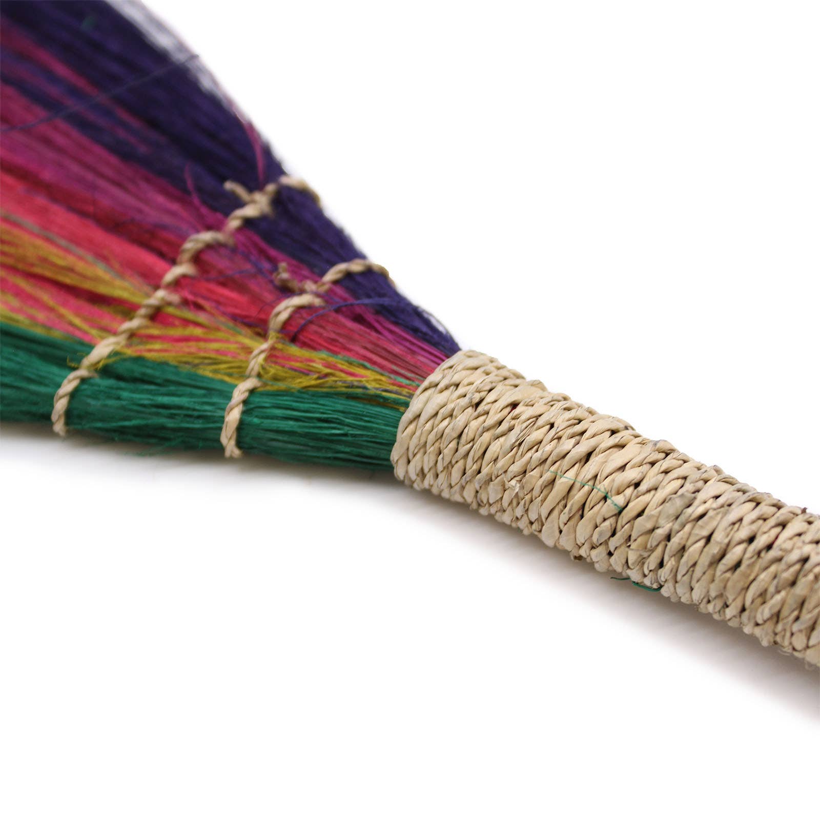 Ancient Wisdom - Wholesale Decorative Tabletop Object - Set 4 - Pampus Broom - Rainbow Colours2