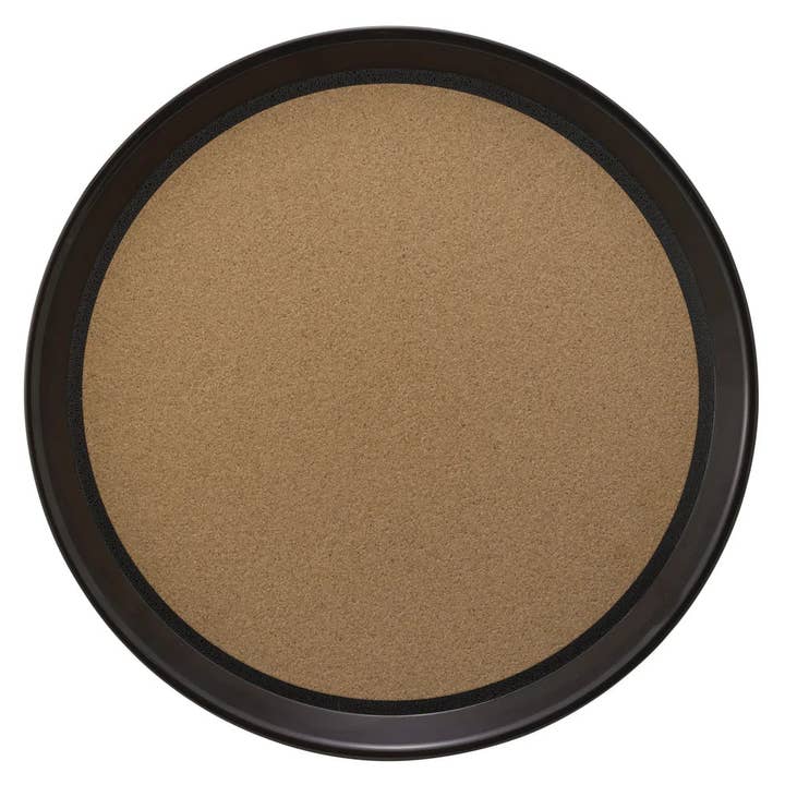 TCK-14 und TCK-16, 14" und 16" runde Kunststofftabletts, braun mit Kork. für den Großhandel von EcoQuality