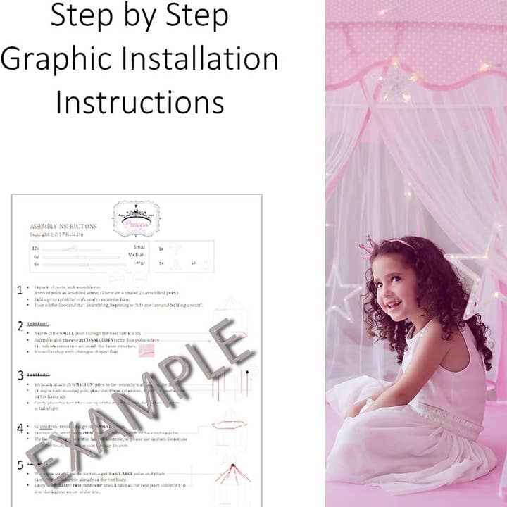 Perfectto Design - Wholesale Tent - Kids - Princess Castle Play Tent with Large Star Lights1