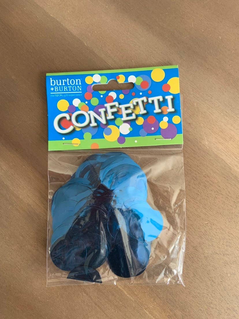 Hullaballoons - Wholesale Confetti - Blue Confetti | Blue Gender Reveal Confetti | Shiny Mylar 1"2