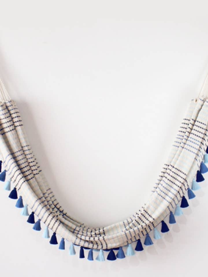 Ocean-Toned Cadena Hammock for wholesale by Lula Mena