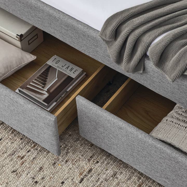 39F Inc. - Wholesale Bed - Upholstered Twin Size Daybed with Two Drawers with Button13