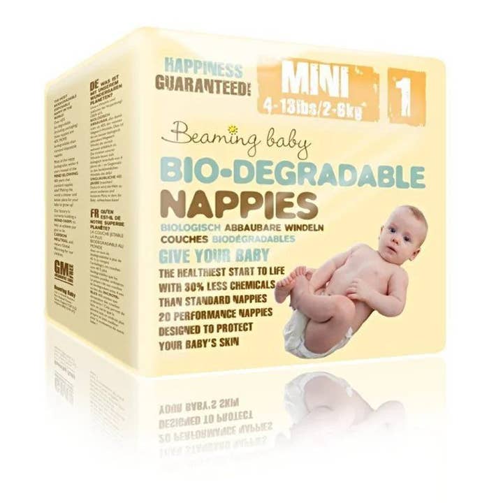 Beaming Baby - Venta al por mayor Pañales de tela - Bebés - Mini pañales Beaming Baby - 2-6kg, 22 piezas/bolsa (tamaño 1)