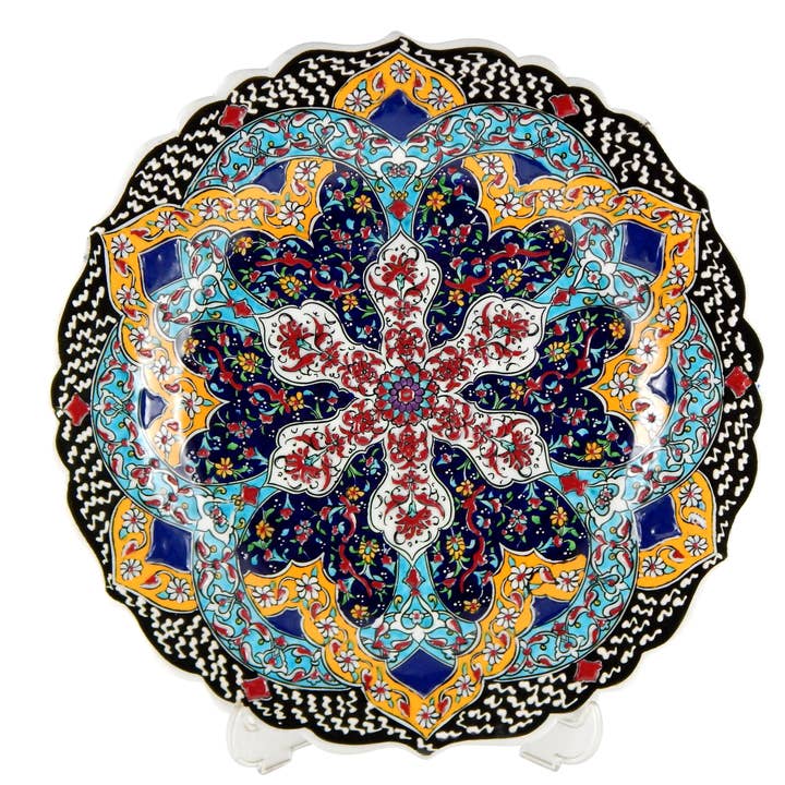 Plato de cerámica de diseño inusual para venta al por mayor de Vintage Pillows Store