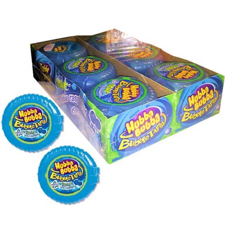 Sugar Bear Candy – wholesale Tuggummi – Hubba Bubba Bubble Tape Surblå Hallon 12 ct.