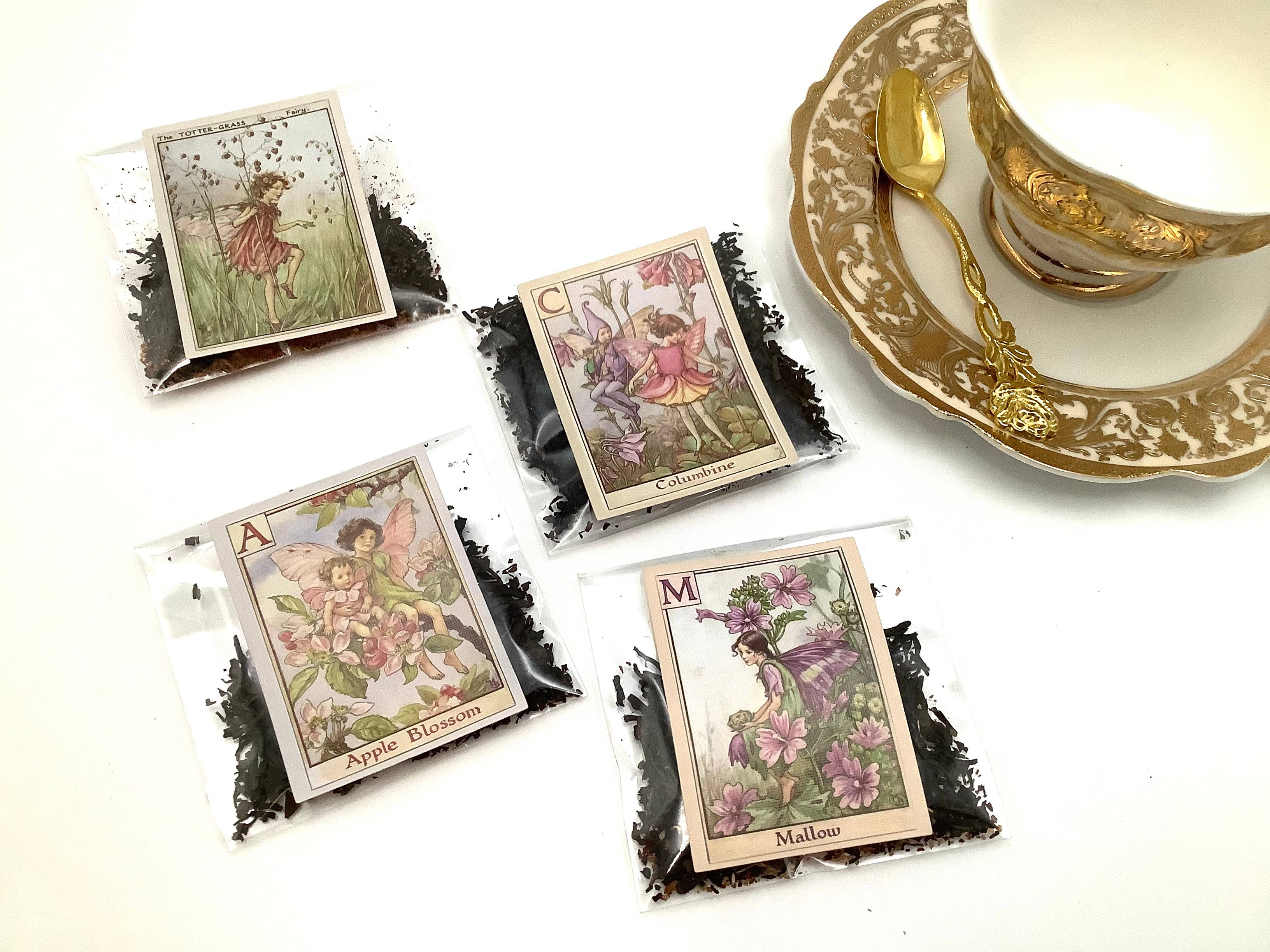 All Little Cute Things - Wholesale Loose Tea - Garden Fairies. Assortment of Loose Tea packets party favors2