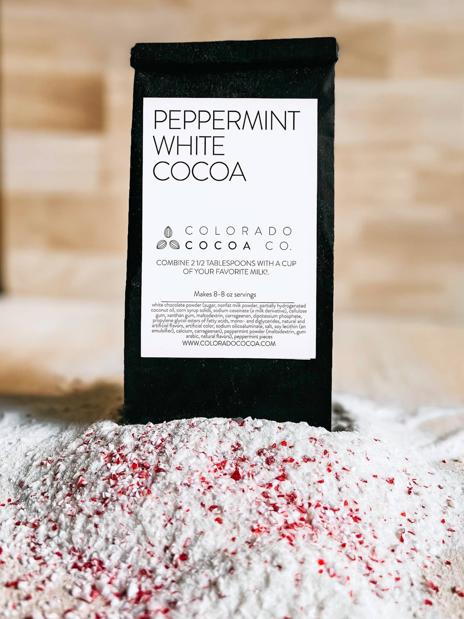 Colorado Cocoa Company - Vente Préparations/kits pour chocolat chaud - Cacao blanc à la menthe poivrée1