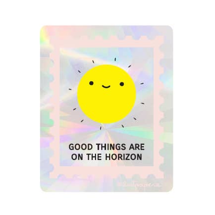 Good Things On the Horizon Suncatcher Sticker Rainbow Maker for wholesale by ILOOTPAPERIE