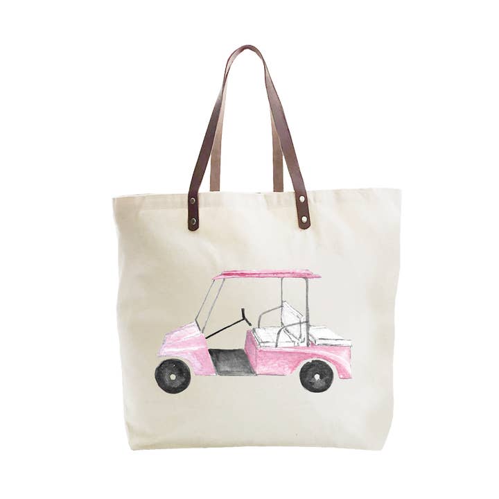 bolsa grande rosa para carrito de golf para venta al por mayor de Tina Labadini Designs