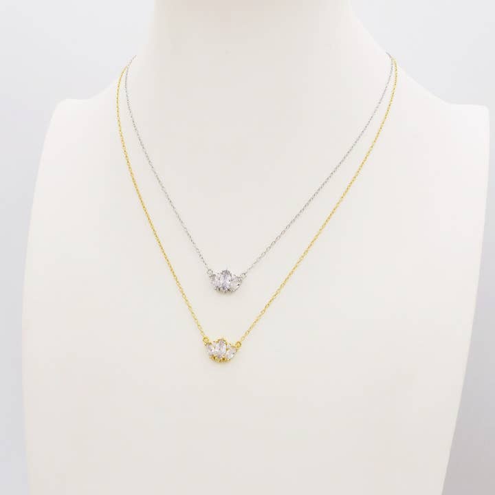 Daemon srls - Vendita all'ingrosso Collana con ciondolo/pendaglio - HAVEN ~ Collana con pendente in argento 925 e cubic zirconia7