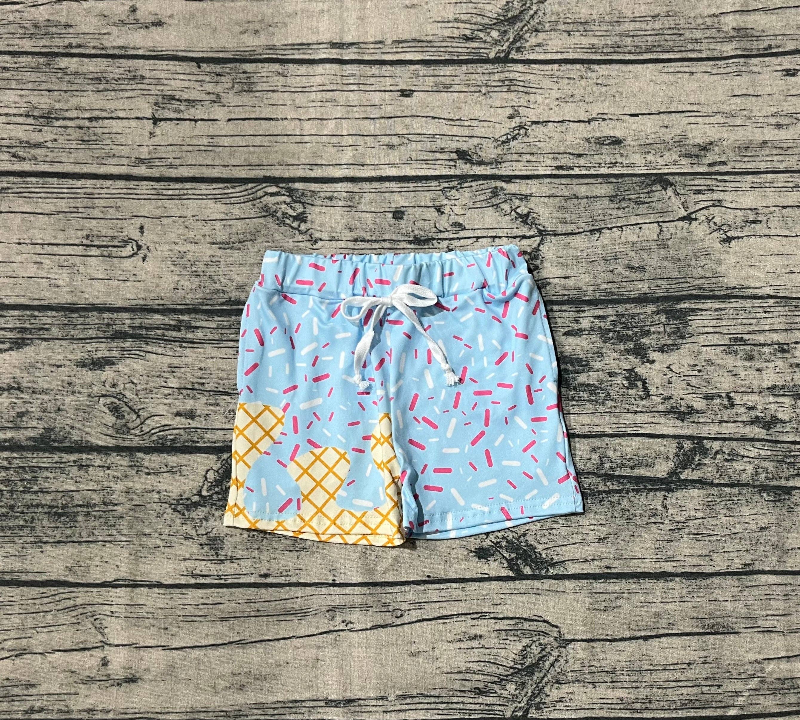 Aier Wholesale - Wholesale Lounge Shorts - Kids - Baby Boys Ice Cream Drip Team Shorts Bottom1