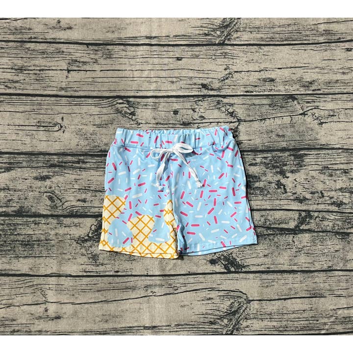 Aier Wholesale - Wholesale Lounge Shorts - Kids - Baby Boys Ice Cream Drip Team Shorts Bottom1