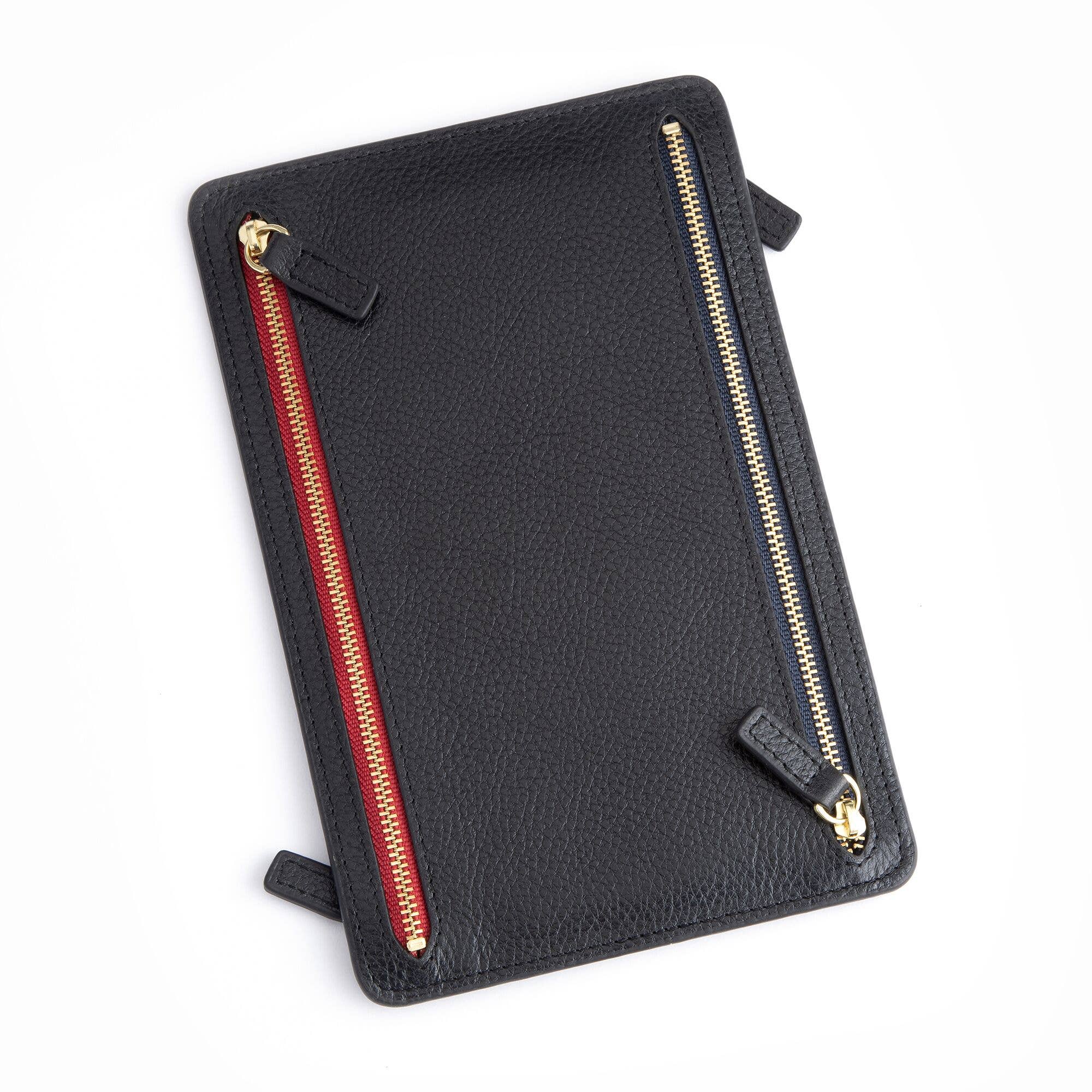 ROYCE New York – Großhandel Reisebrieftasche – Reise-Organizer mit RFID-Schutz und vier Reißverschlüssen aus echtem Leder7