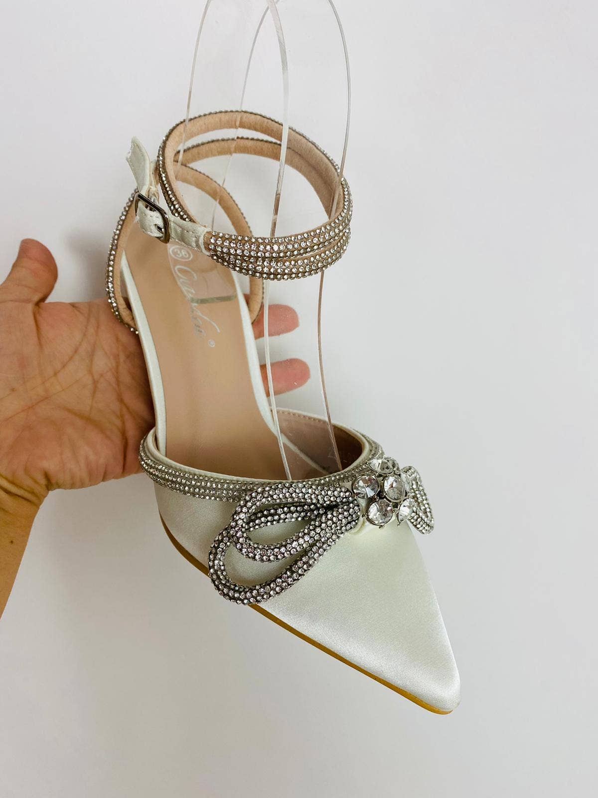 Vera Shop – Salto alto - Mulher por atacado – Sapato scarpin com joias8