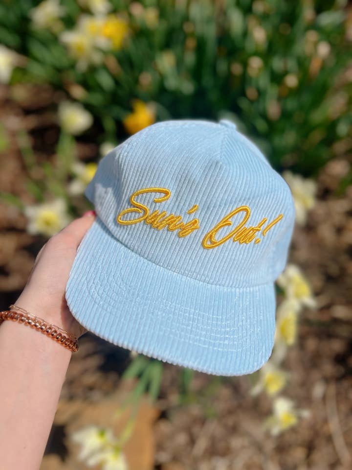 Sun's Out Buns Out Corduroy Trucker Hat for wholesale by Social Statement
