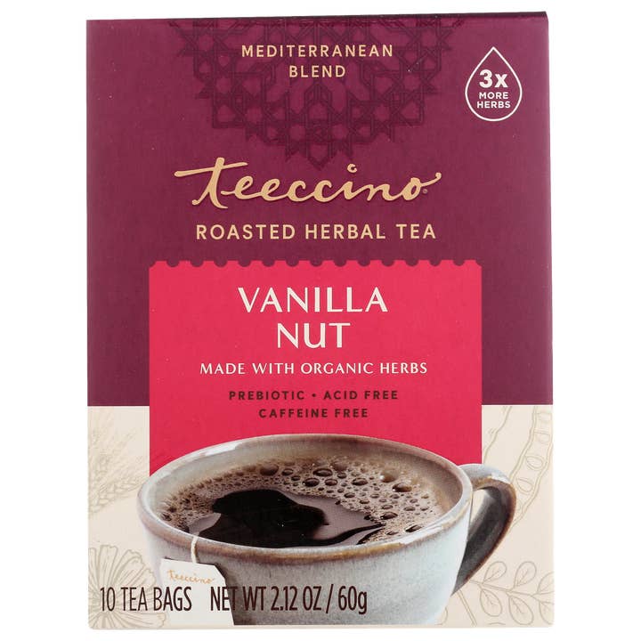 Teeccino - Wholesale Health/Detox Tea - Vanilla Nut Roasted Herbal Tea-75 % Organic5
