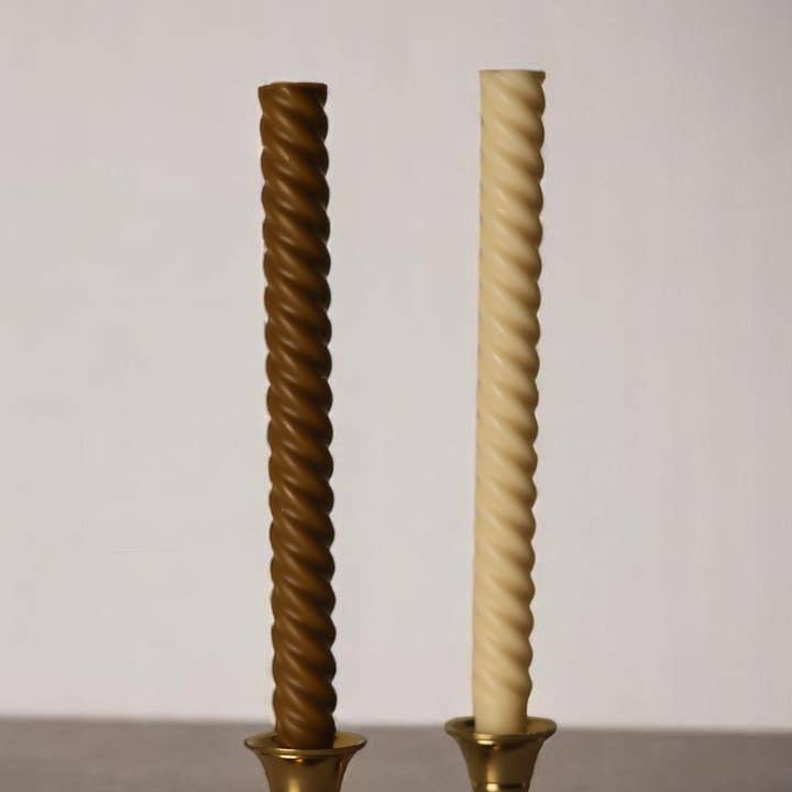 Agaboo Candle - Wholesale Tapered Candle/Candlestick - Swirl Taper Candle 10x3/4in0