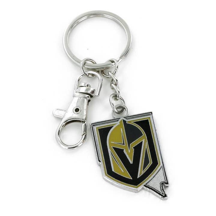 Porte-clés épais à motif des Golden Knights de NHL Vegas pour la vente par Aminco USA
