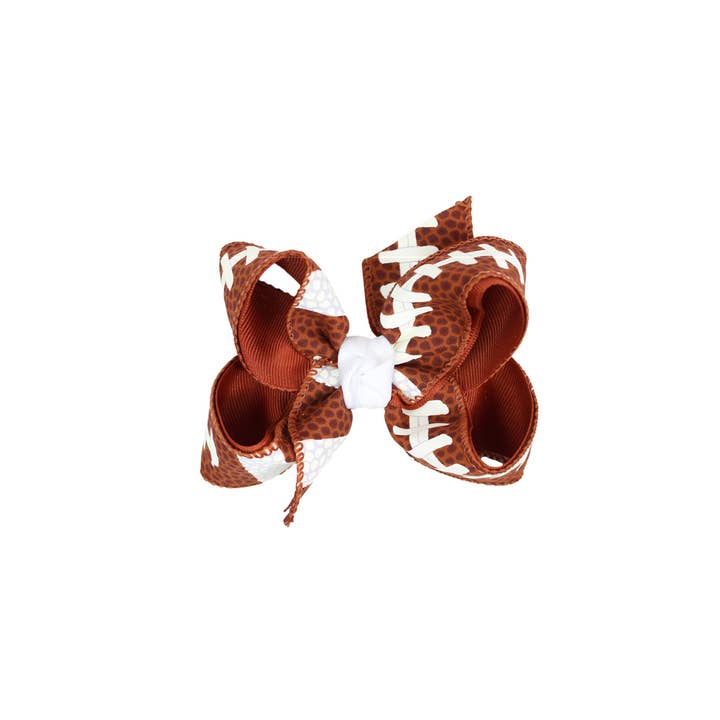 Beyond Creations, LLC - Wholesale Hair Bow - Kids - LAYERED FOOTBALL BOWS
