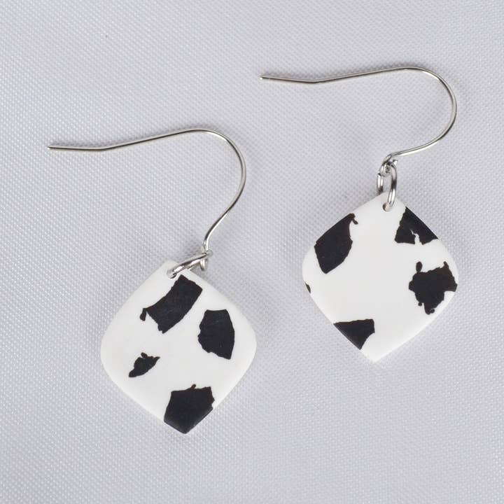 Mae earrings with cow pattern for wholesale by Linati Studio