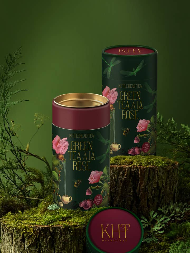 Green Tea A' La Rose for wholesale by Kettlehead Tea