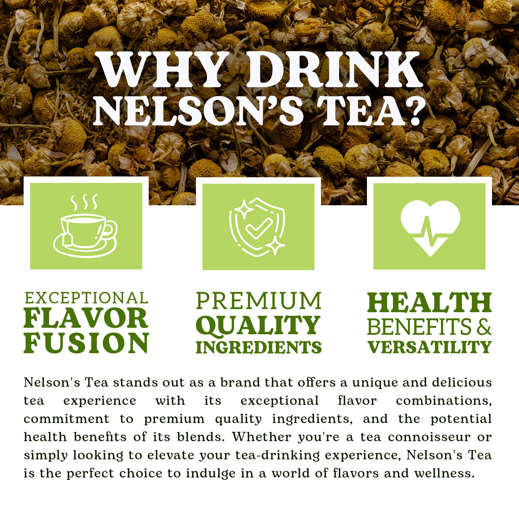 Nelson's Tea - Wholesale Loose Tea - Chamomile Honey Vanilla4
