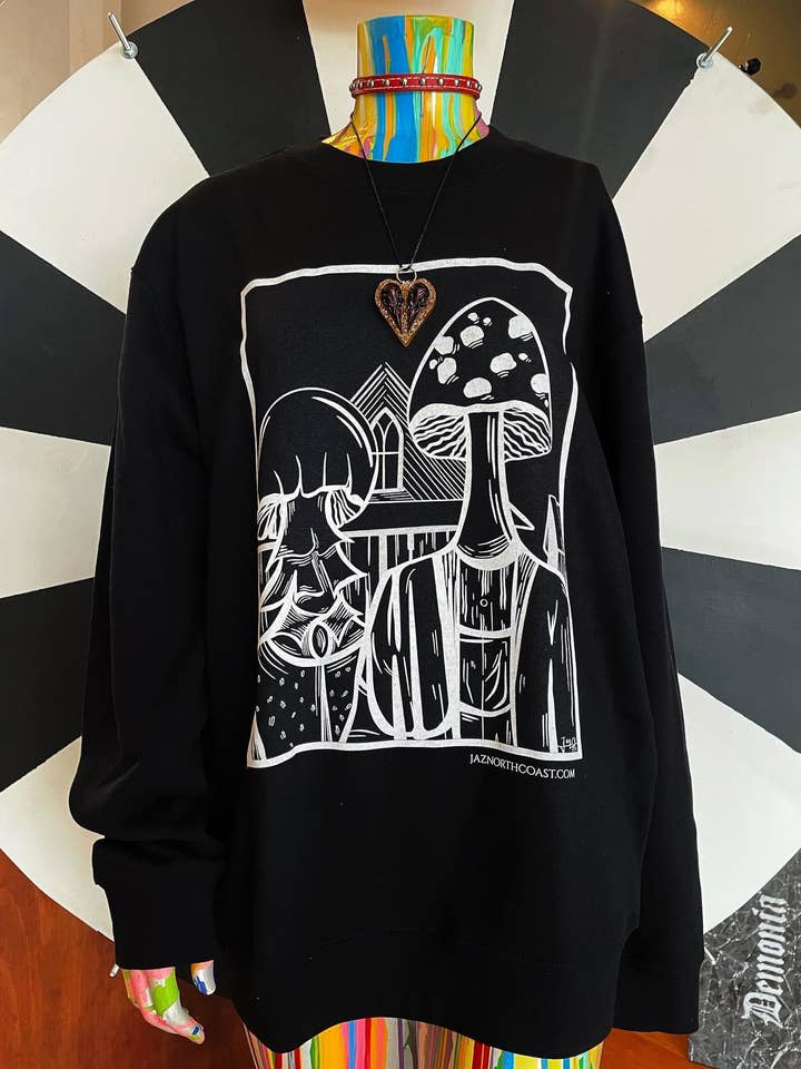 American Gothic Mushroom Pullover for wholesale by Jaz North Coast