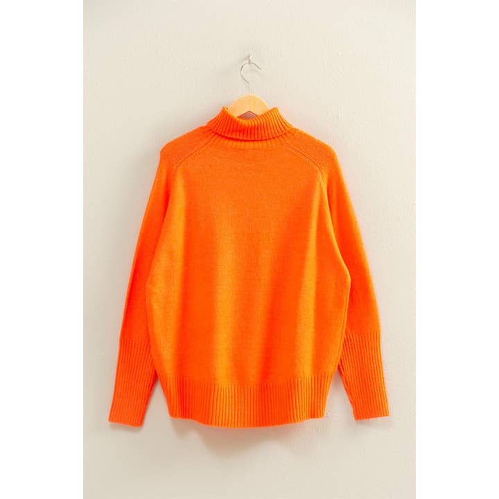 Double Zero - Wholesale Knit Sweater - Women's - Oversized High Low Turtleneck Sweater20