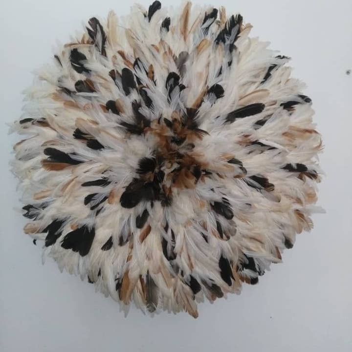 Beige and natural speckled white juju hat for wholesale on Faire1