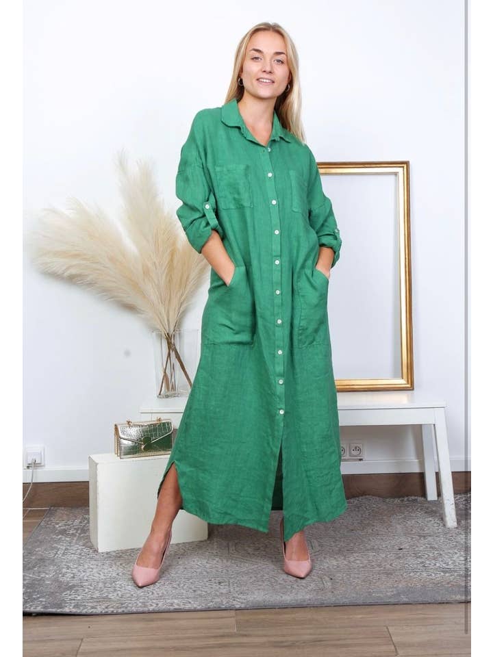 LÉA & LUC - Wholesale Dress – Women's - Long Dresses in 100% Linen REF. 114935