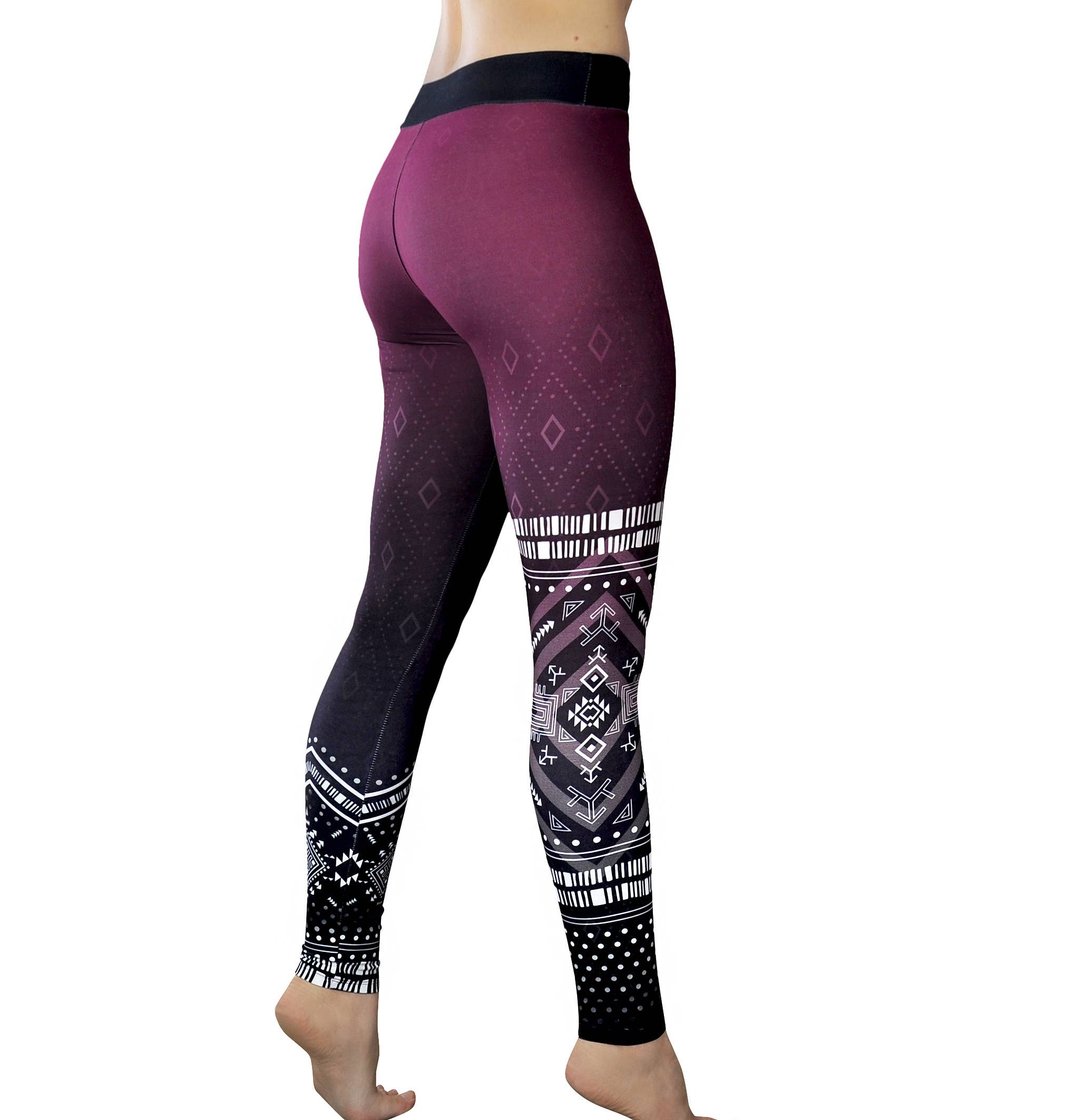 Comfy Yoga – Engroshandel Sports-/loungeleggings – til kvinder – „Spirit“ - Letvægts trykte yoga leggings til kvinder